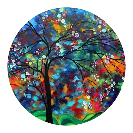 24 Shimmer In The Sky Round Wall Art